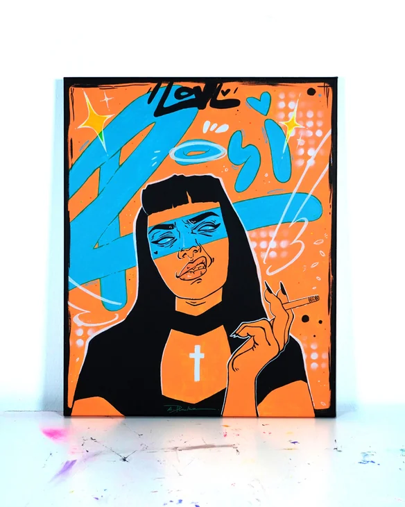 Rosi - Mixed Media, UV artwork by ArtistiKath